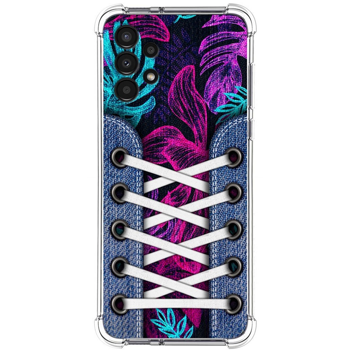 Funda Silicona Antigolpes para Samsung Galaxy A13 4G diseño Zapatillas 07 Dibujos