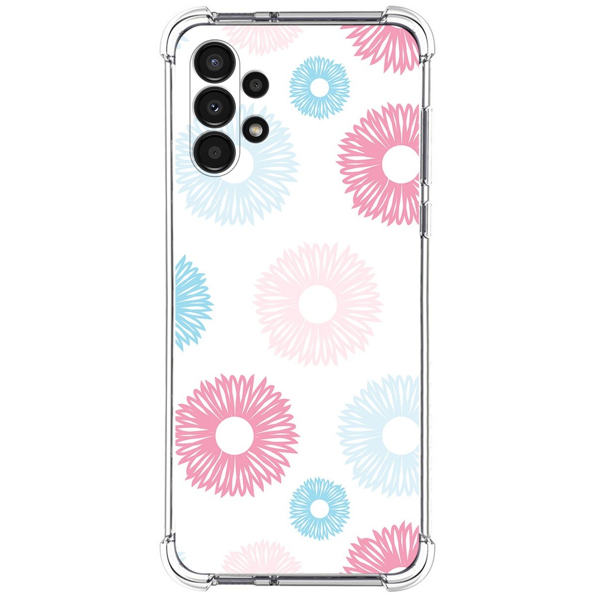 Funda Silicona Antigolpes para Samsung Galaxy A13 4G diseño Flores 06 Dibujos