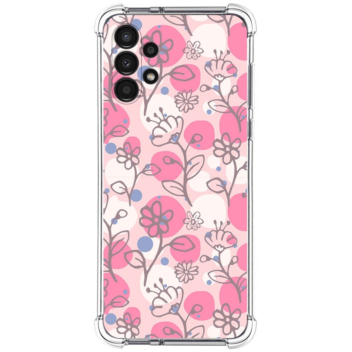 Funda Silicona Antigolpes para Samsung Galaxy A13 4G diseño Flores 07 Dibujos