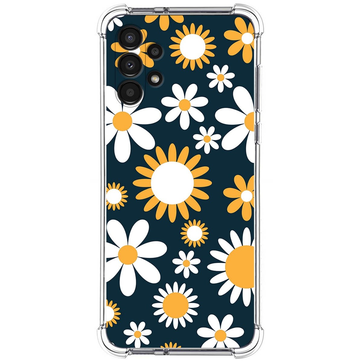 Funda Silicona Antigolpes para Samsung Galaxy A13 4G diseño Flores 08 Dibujos