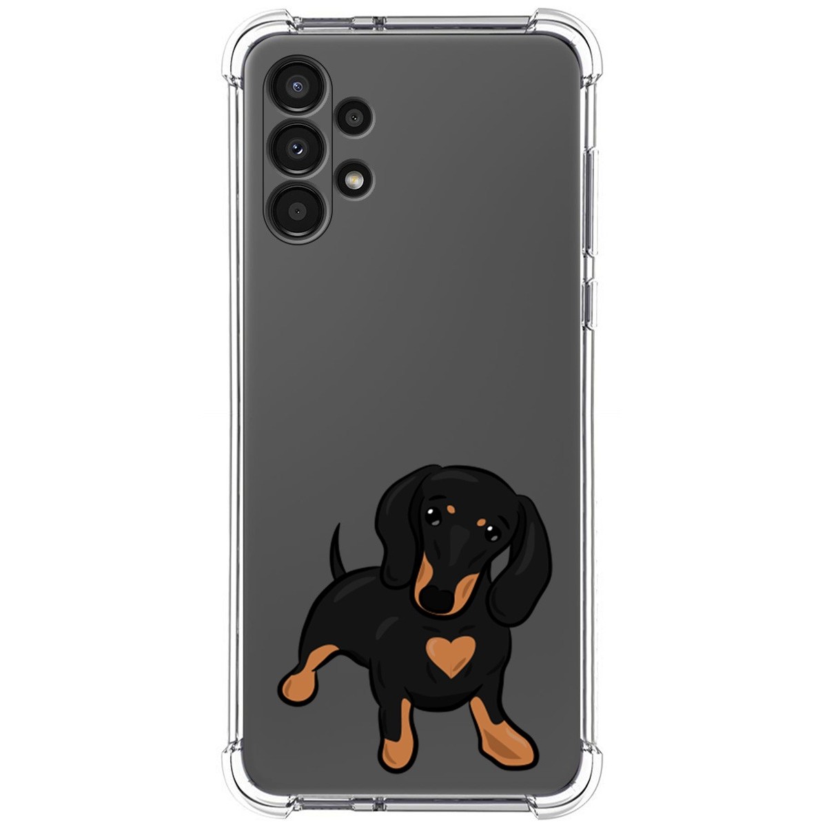 Funda Silicona Antigolpes para Samsung Galaxy A13 4G diseño Perros 04 Dibujos