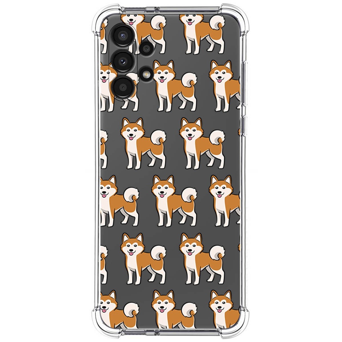 Funda Silicona Antigolpes para Samsung Galaxy A13 4G diseño Perros 08 Dibujos