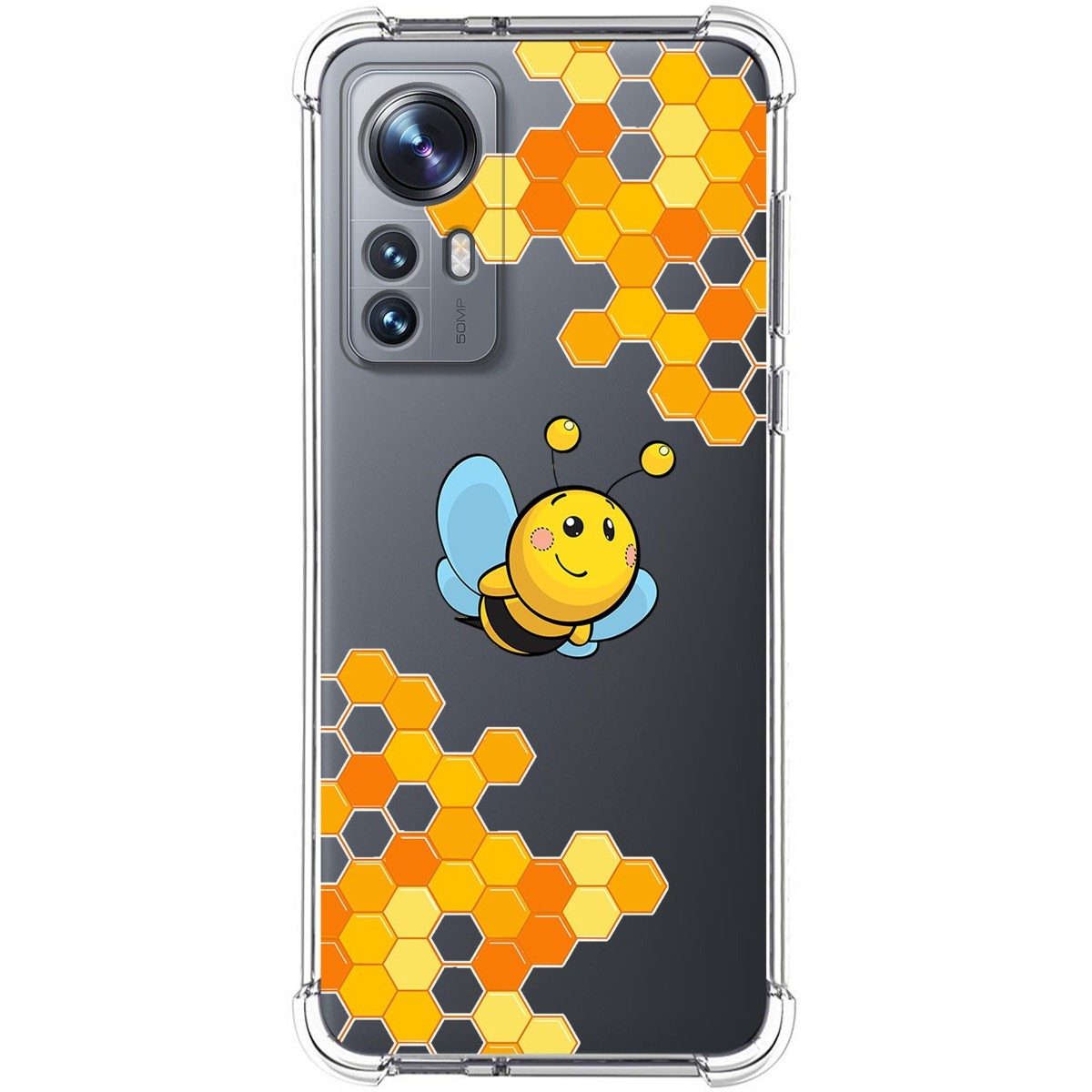 Funda Silicona Antigolpes para Xiaomi 12 / 12X 5G diseño Abeja Dibujos