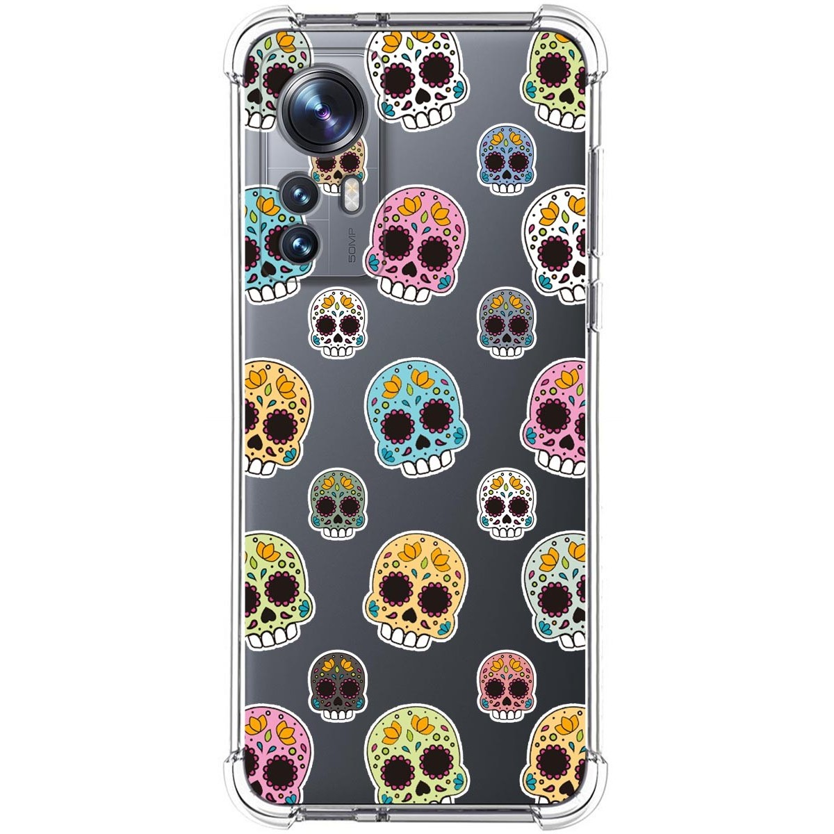 Funda Silicona Antigolpes para Xiaomi 12 / 12X 5G diseño Catrina Dibujos
