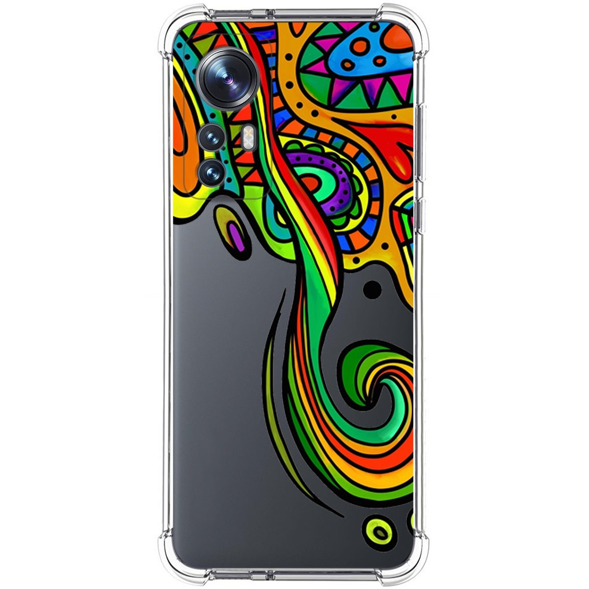 Funda Silicona Antigolpes para Xiaomi 12 / 12X 5G diseño Colores Dibujos