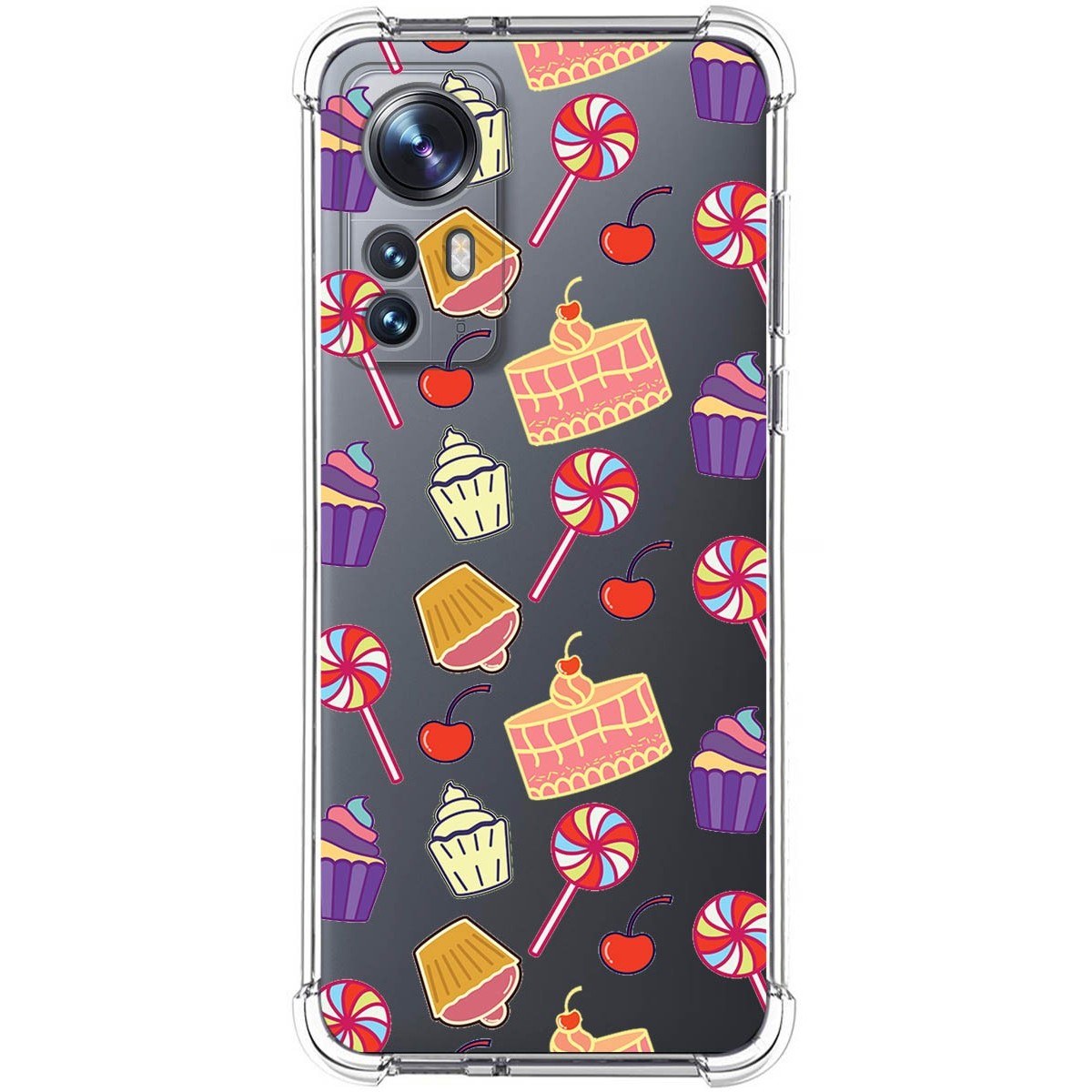 Funda Silicona Antigolpes para Xiaomi 12 / 12X 5G diseño Dulces 01 Dibujos