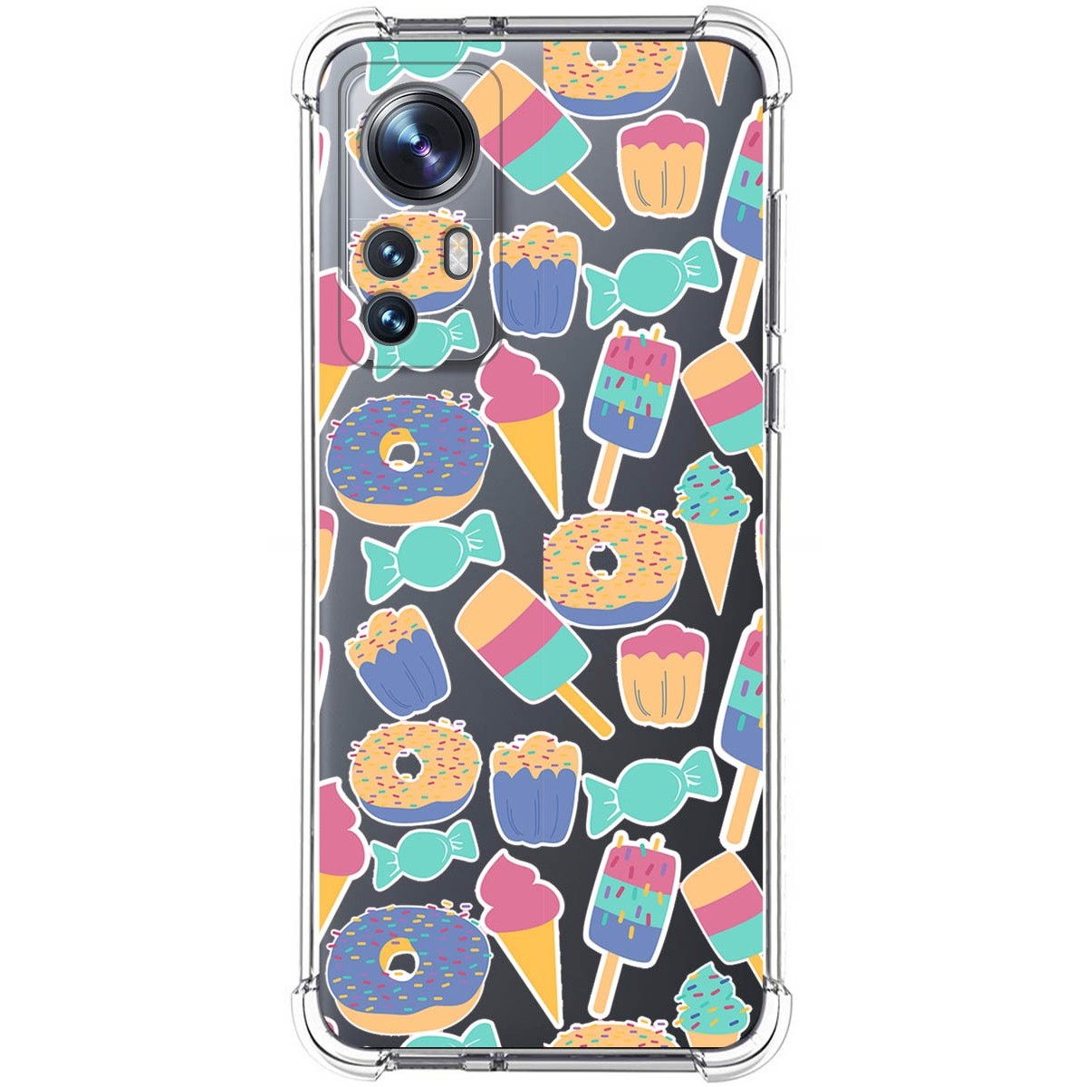 Funda Silicona Antigolpes para Xiaomi 12 / 12X 5G diseño Dulces 02 Dibujos