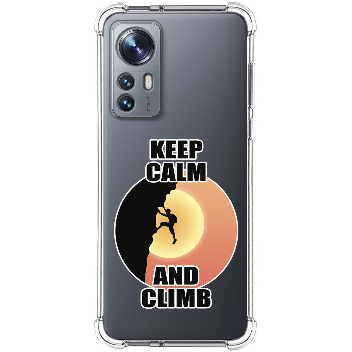 Funda Silicona Antigolpes para Xiaomi 12 / 12X 5G diseño Hombre Escalada Dibujos