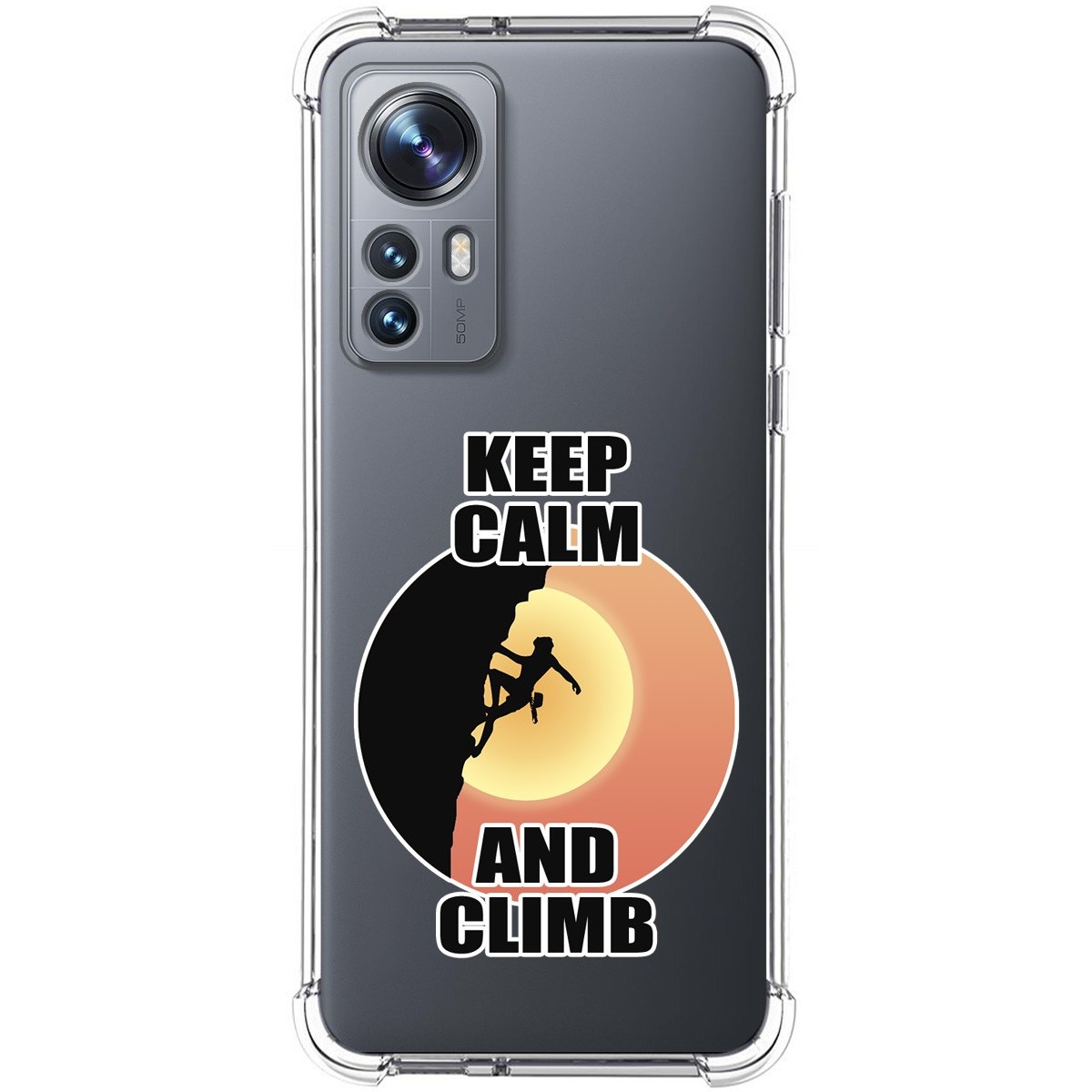 Funda Silicona Antigolpes para Xiaomi 12 / 12X 5G diseño Mujer Escalada Dibujos