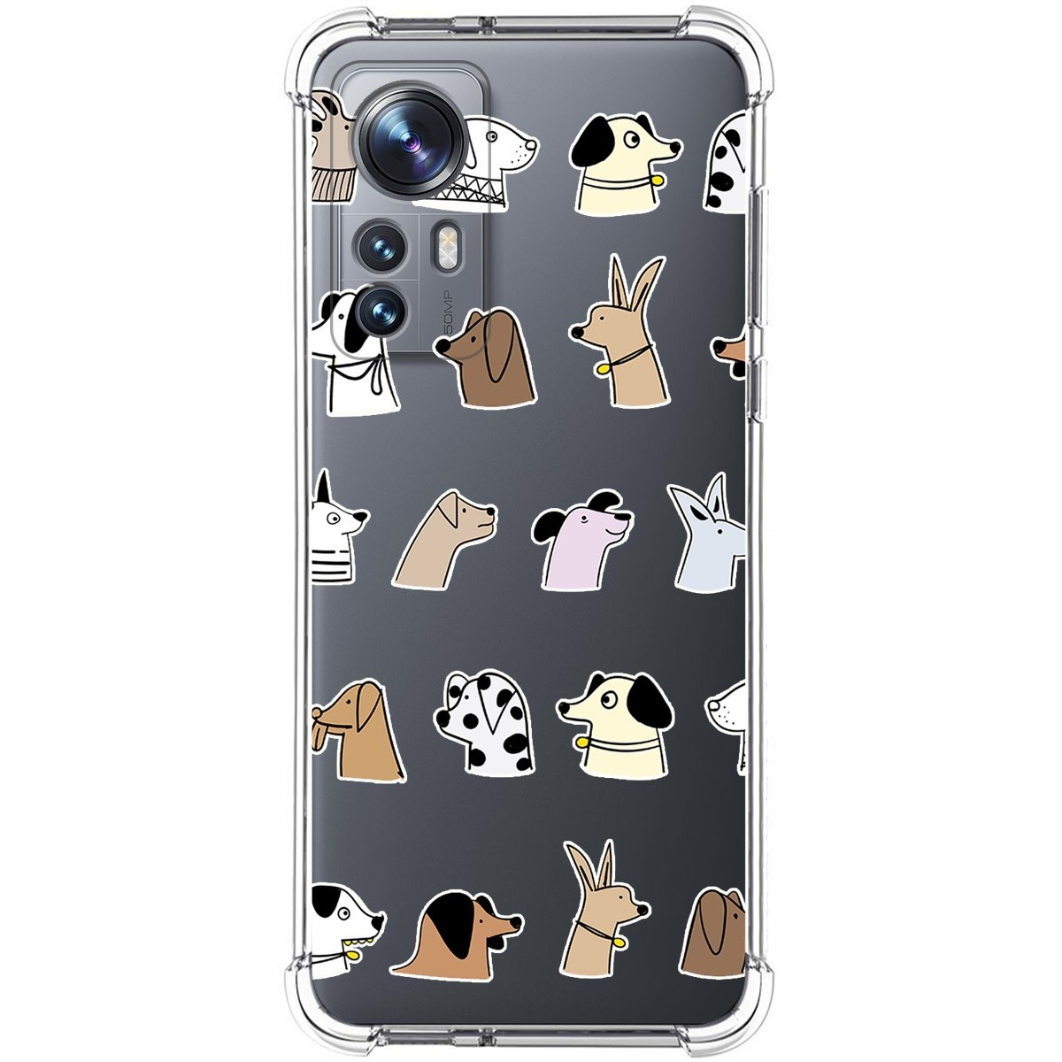 Funda Silicona Antigolpes para Xiaomi 12 / 12X 5G diseño Perros Dibujos