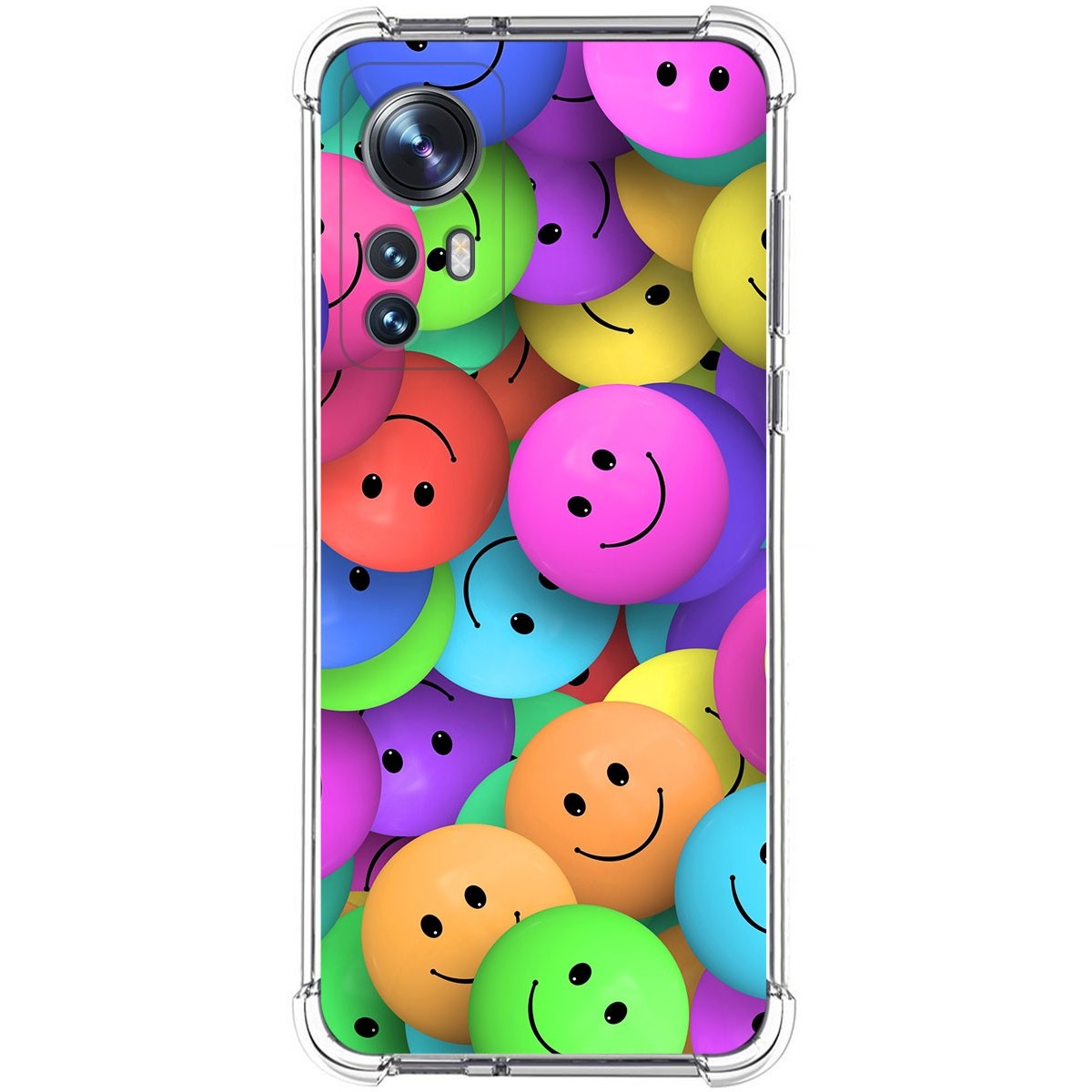 Funda Silicona Antigolpes para Xiaomi 12 / 12X 5G diseño Smile Dibujos