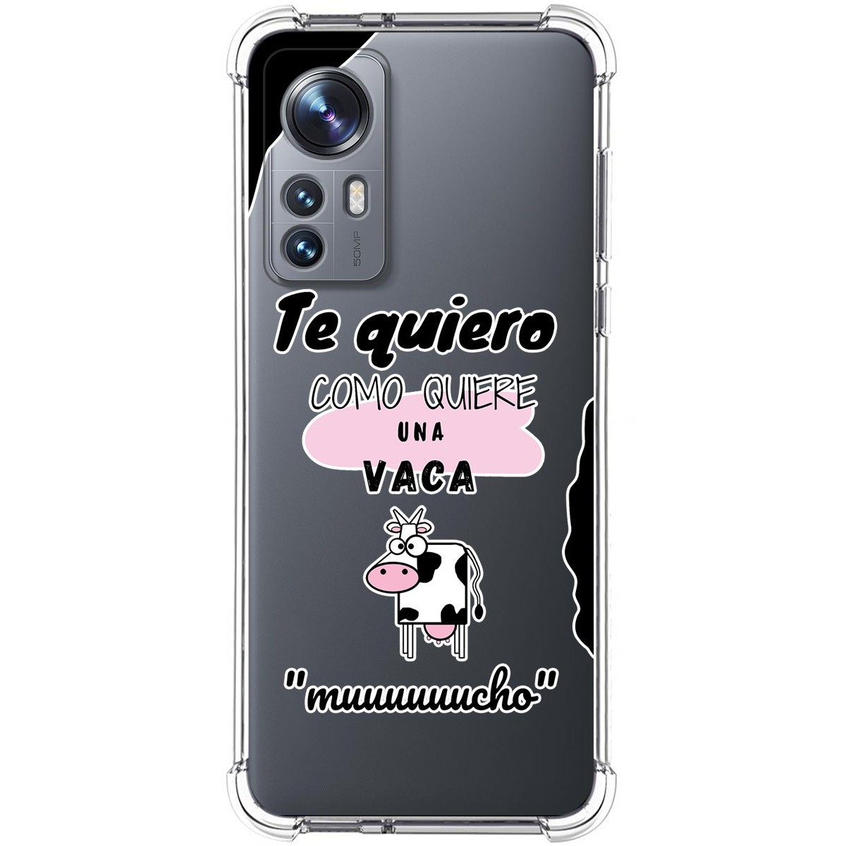 Funda Silicona Antigolpes para Xiaomi 12 / 12X 5G diseño Vaca Dibujos