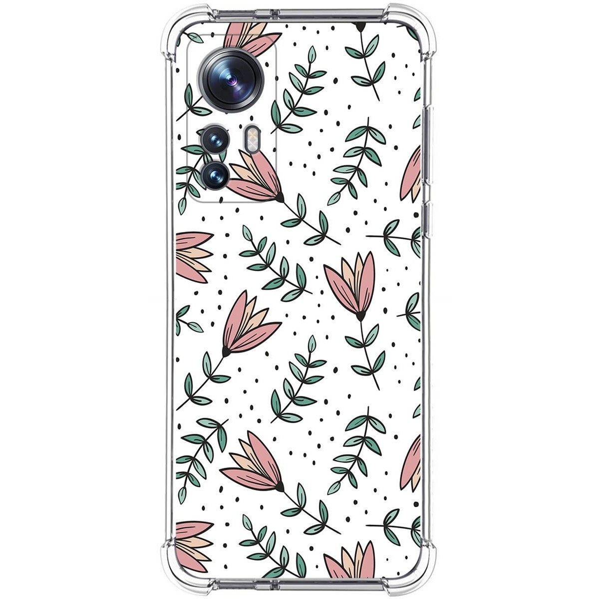 Funda Silicona Antigolpes para Xiaomi 12 / 12X 5G diseño Flores 01 Dibujos