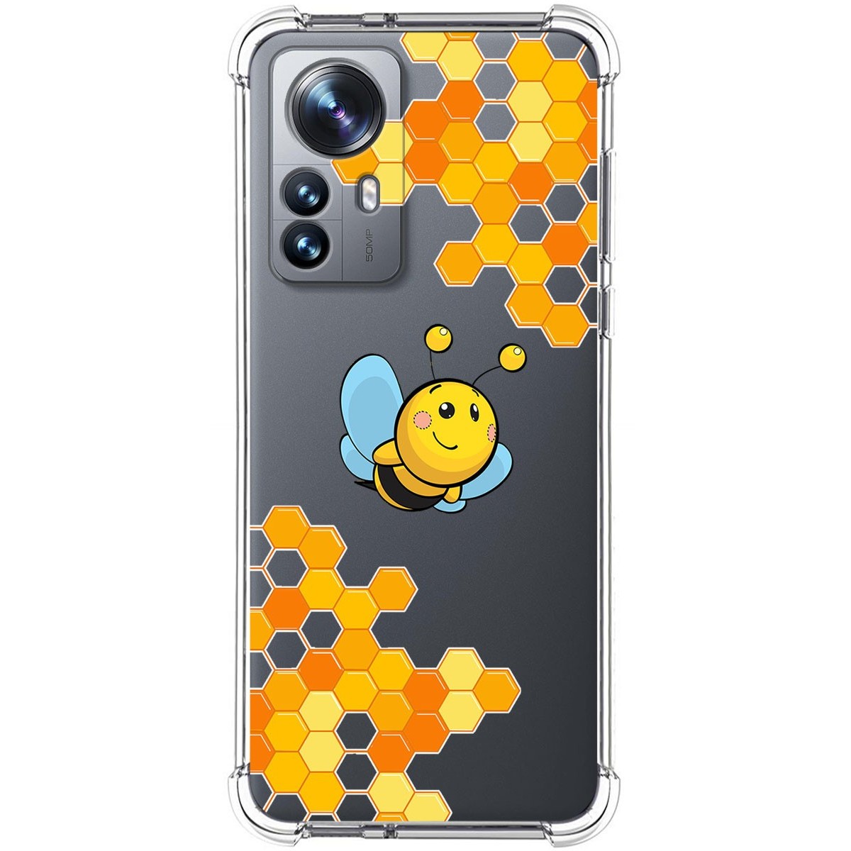 Funda Silicona Antigolpes para Xiaomi 12 Pro 5G diseño Abeja Dibujos