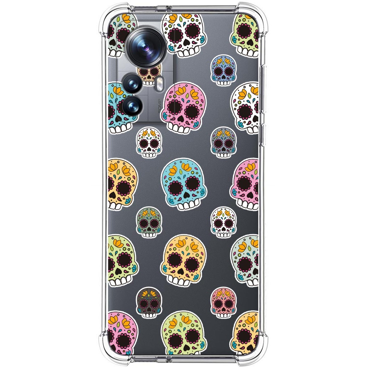 Funda Silicona Antigolpes para Xiaomi 12 Pro 5G diseño Catrina Dibujos