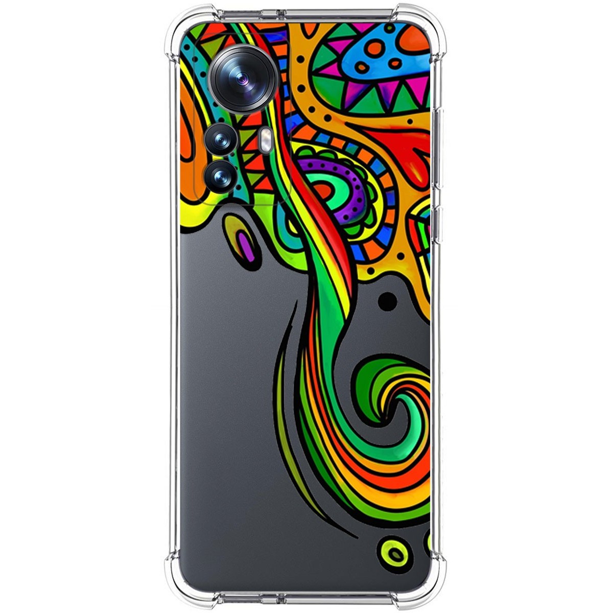 Funda Silicona Antigolpes para Xiaomi 12 Pro 5G diseño Colores Dibujos