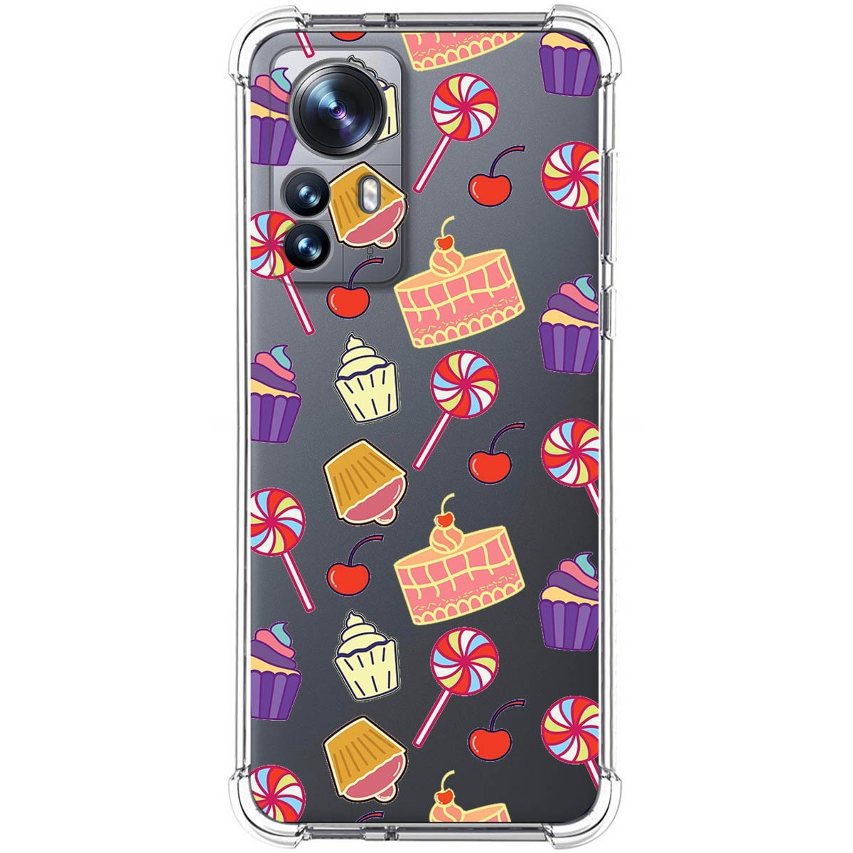 Funda Silicona Antigolpes para Xiaomi 12 Pro 5G diseño Dulces 01 Dibujos