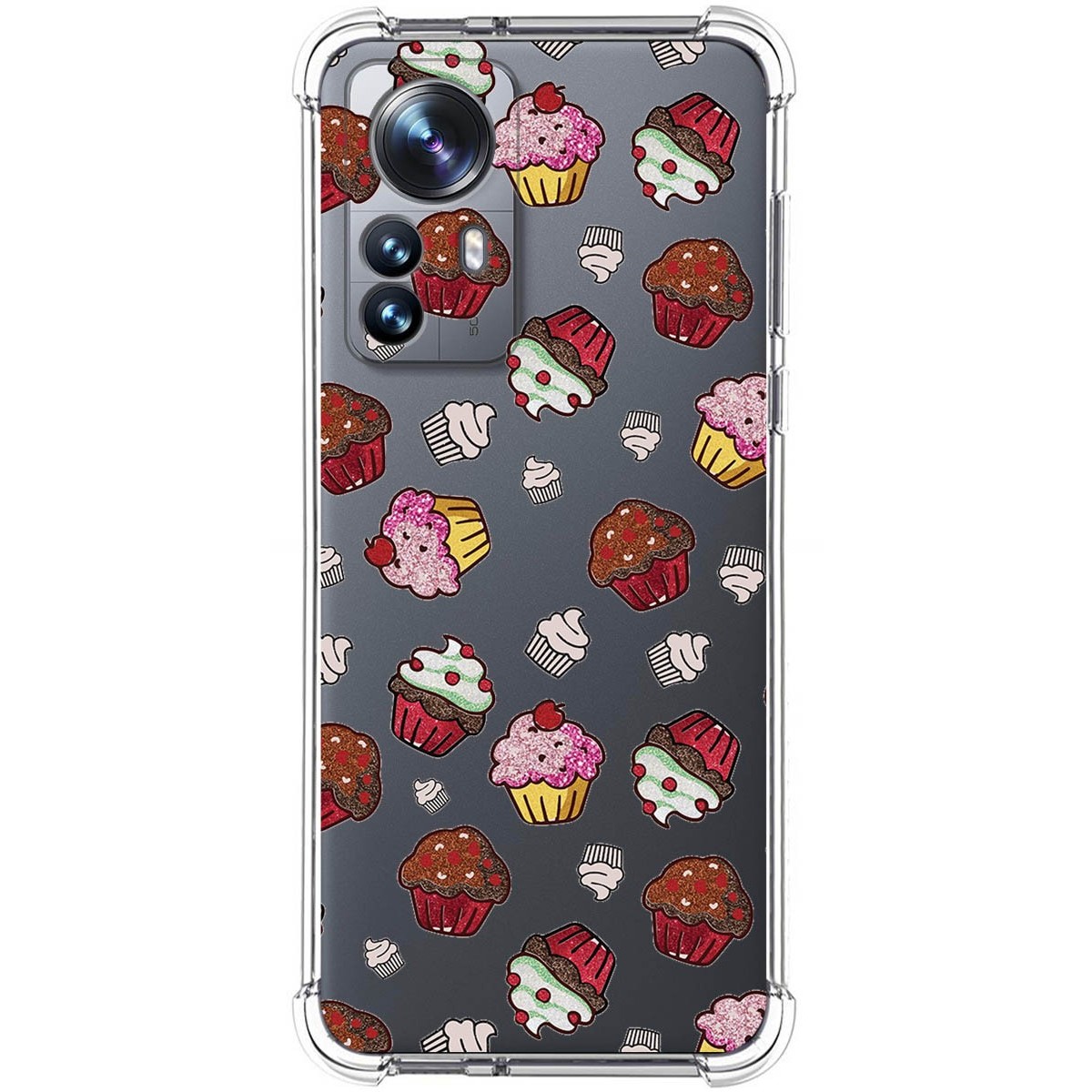 Funda Silicona Antigolpes para Xiaomi 12 Pro 5G diseño Muffins Dibujos