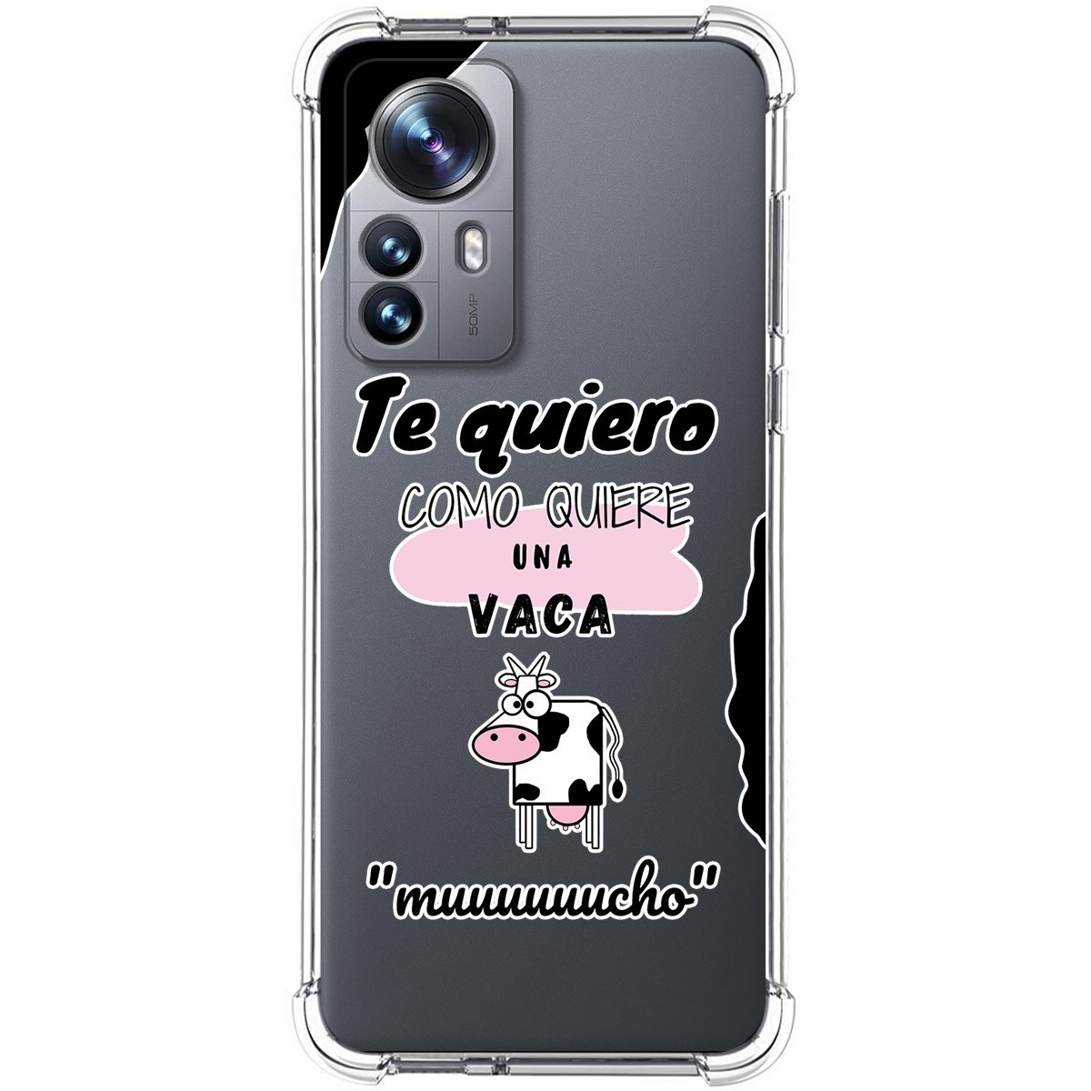 Funda Silicona Antigolpes para Xiaomi 12 Pro 5G diseño Vaca Dibujos