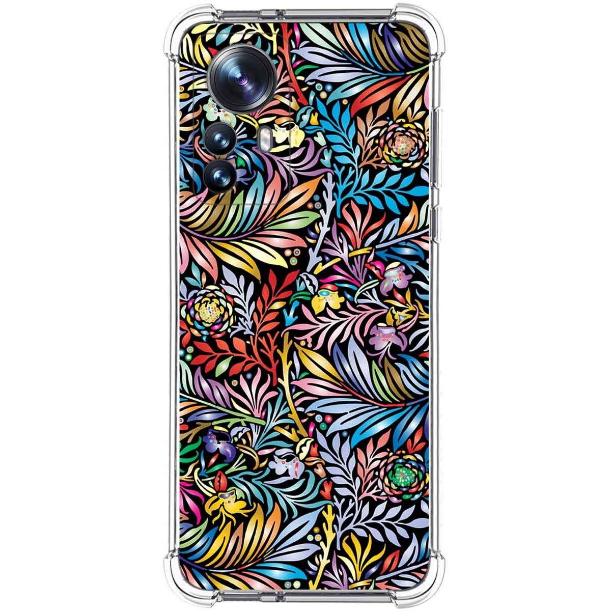 Funda Silicona Antigolpes para Xiaomi 12 Pro 5G diseño Flores 04 Dibujos