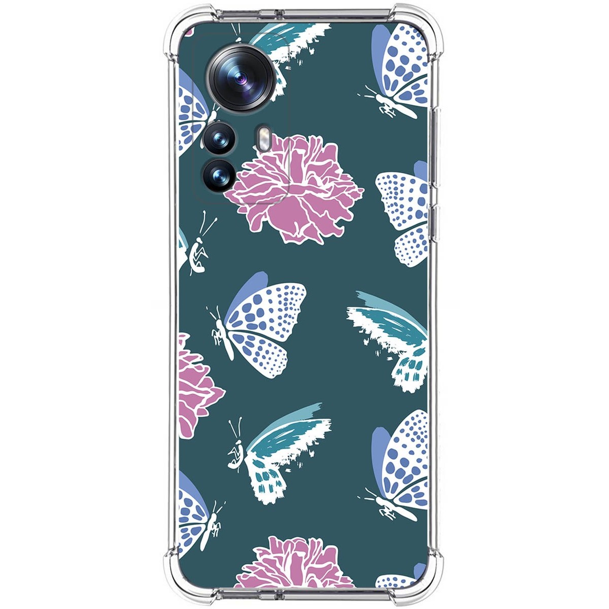 Funda Silicona Antigolpes para Xiaomi 12 Pro 5G diseño Flores 10 Dibujos