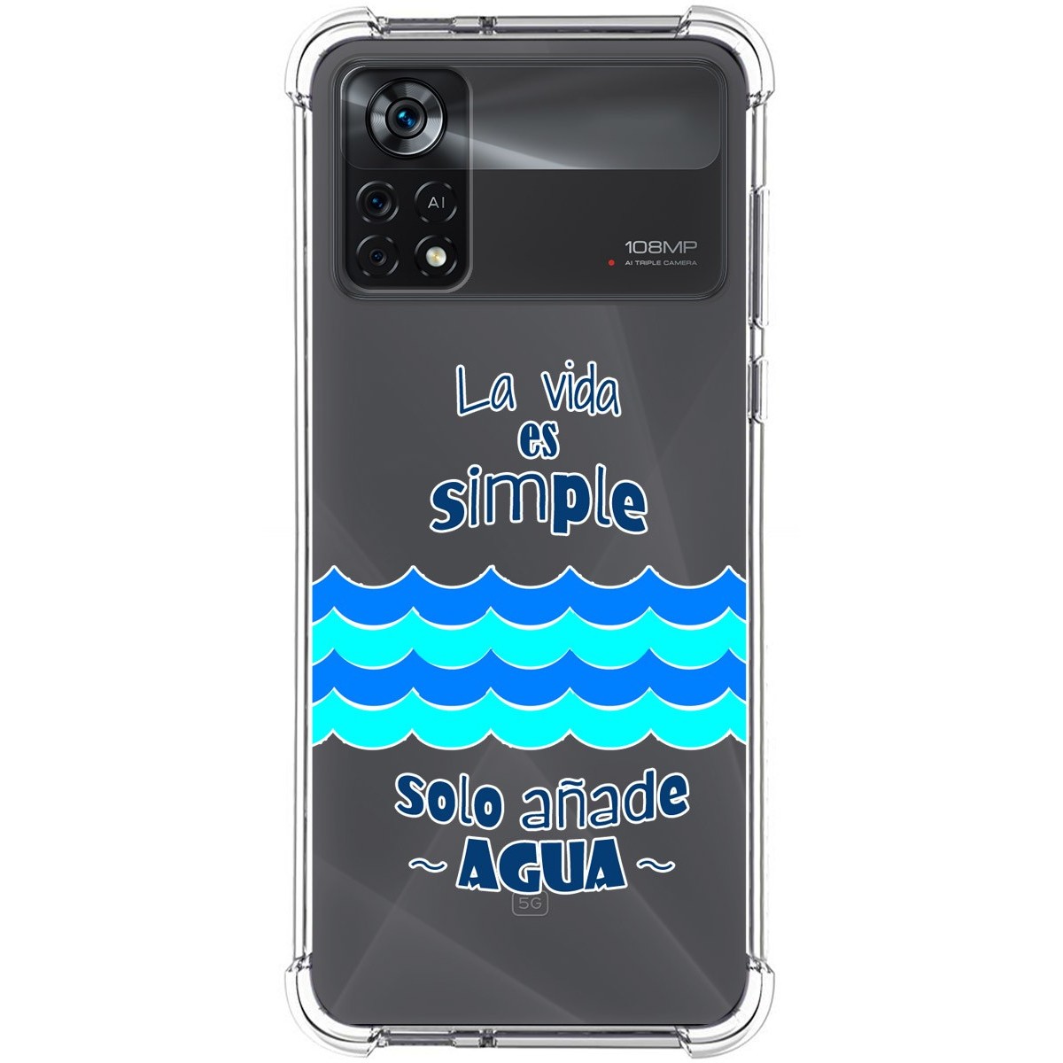 Funda Silicona Antigolpes para Xiaomi POCO X4 Pro 5G diseño Agua Dibujos