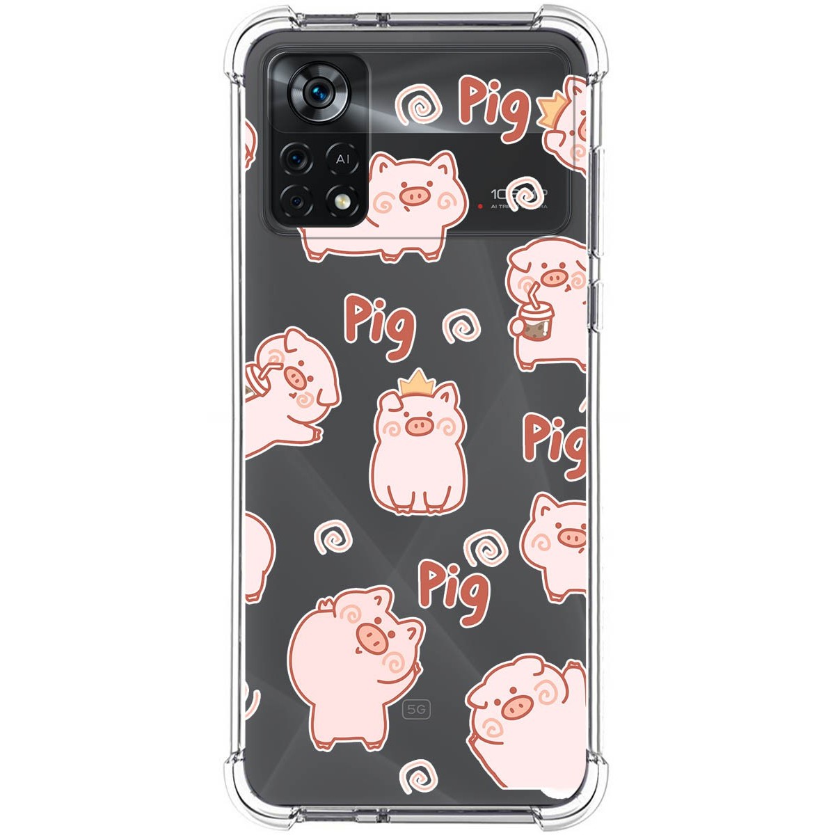 Funda Silicona Antigolpes para Xiaomi POCO X4 Pro 5G diseño Cerdos Dibujos