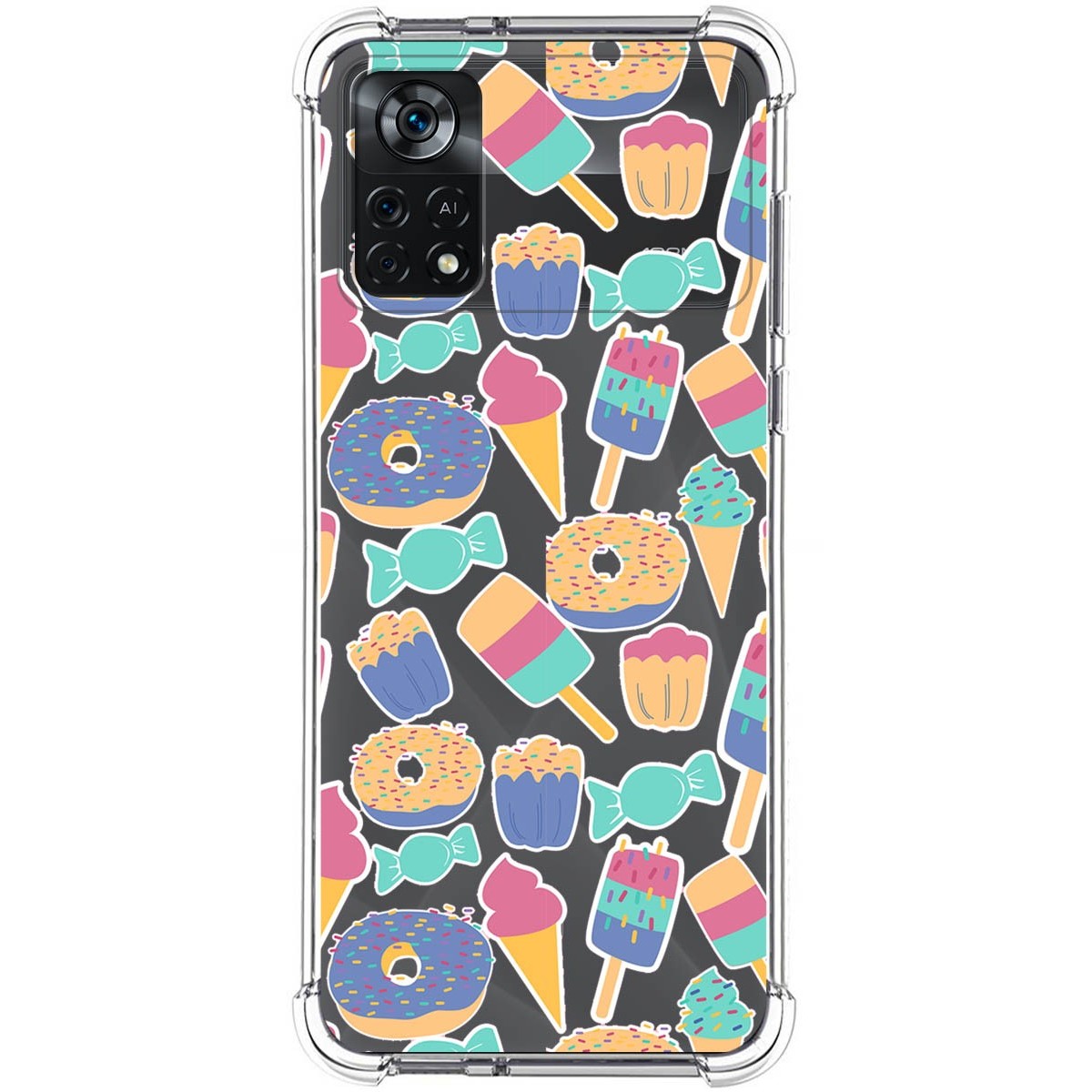 Funda Silicona Antigolpes para Xiaomi POCO X4 Pro 5G diseño Dulces 02 Dibujos
