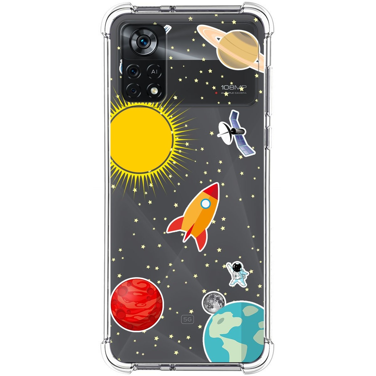 Funda Silicona Antigolpes para Xiaomi POCO X4 Pro 5G diseño Espacio Dibujos