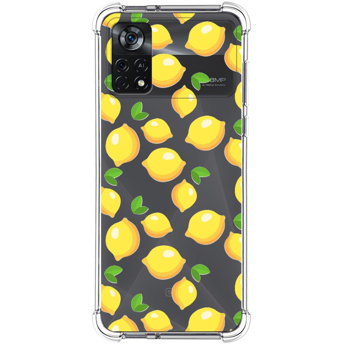 Funda Silicona Antigolpes para Xiaomi POCO X4 Pro 5G diseño Limones Dibujos