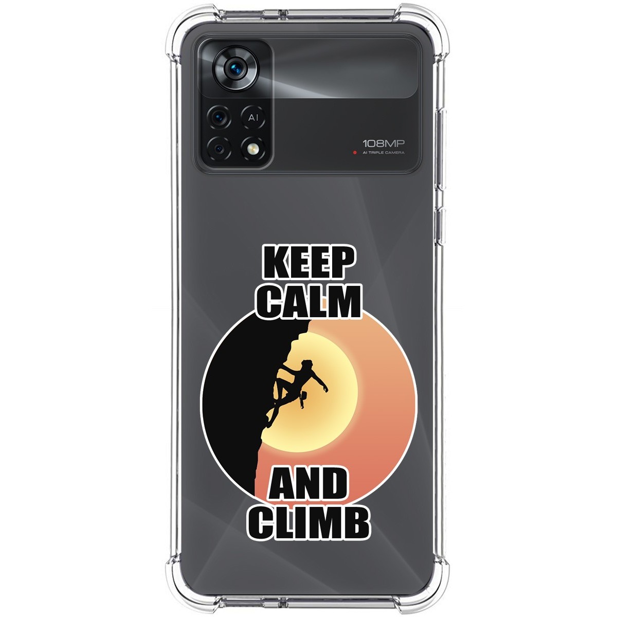 Funda Silicona Antigolpes para Xiaomi POCO X4 Pro 5G diseño Mujer Escalada Dibujos