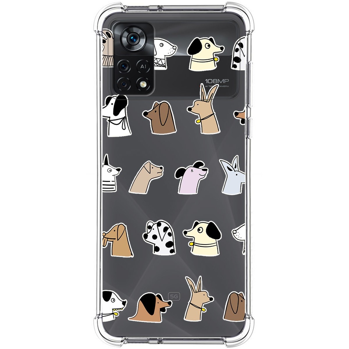 Funda Silicona Antigolpes para Xiaomi POCO X4 Pro 5G diseño Perros Dibujos
