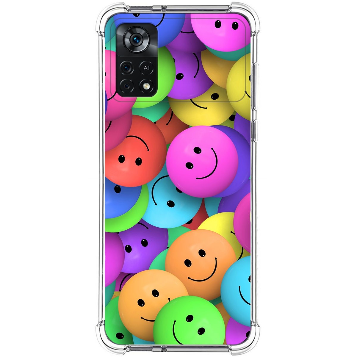 Funda Silicona Antigolpes para Xiaomi POCO X4 Pro 5G diseño Smile Dibujos