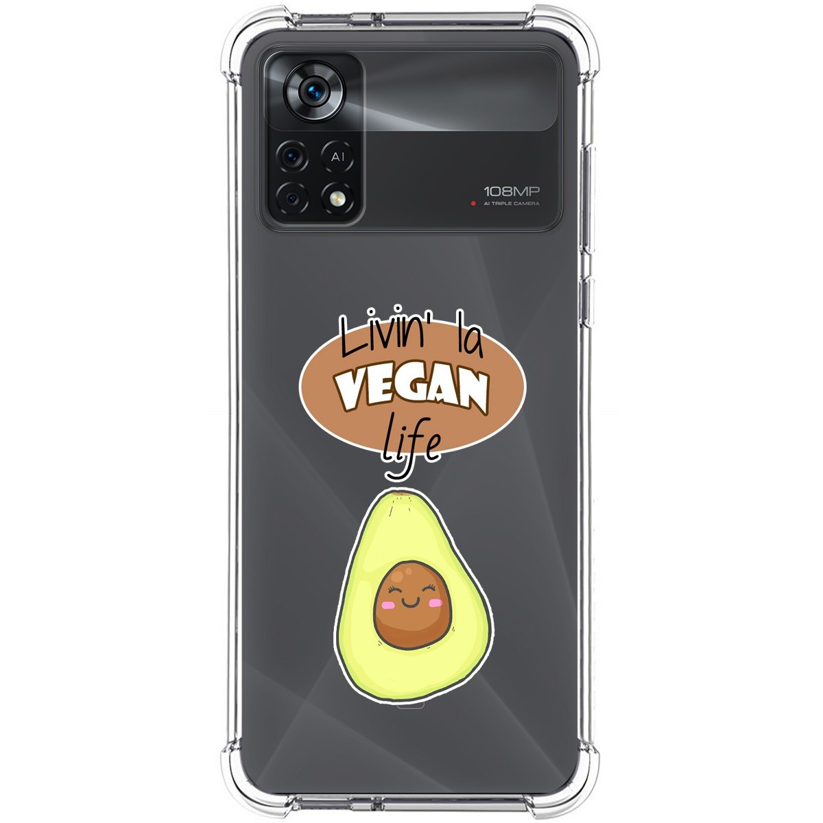 Funda Silicona Antigolpes para Xiaomi POCO X4 Pro 5G diseño Vegan Life Dibujos