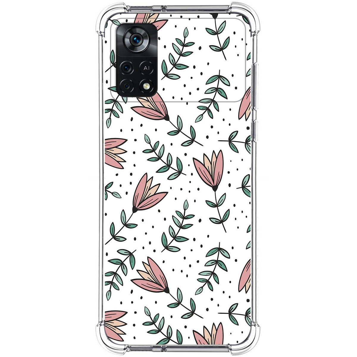 Funda Silicona Antigolpes para Xiaomi POCO X4 Pro 5G diseño Flores 01 Dibujos