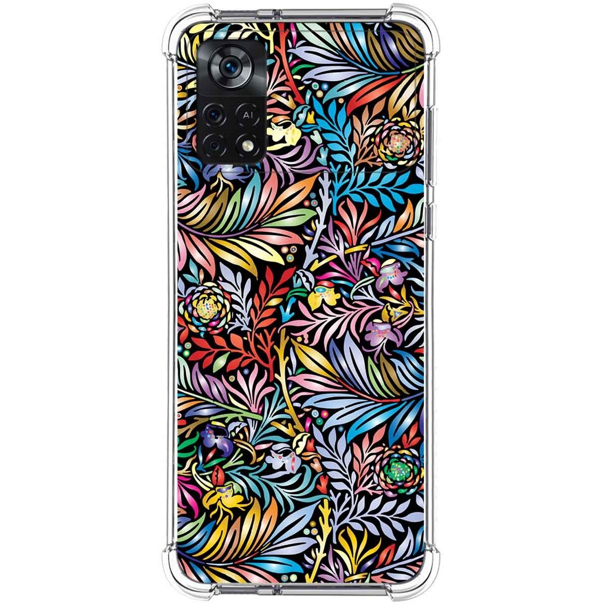 Funda Silicona Antigolpes para Xiaomi POCO X4 Pro 5G diseño Flores 04 Dibujos
