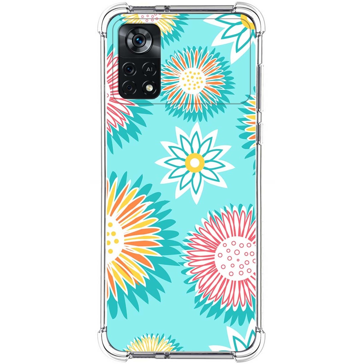 Funda Silicona Antigolpes para Xiaomi POCO X4 Pro 5G diseño Flores 05 Dibujos