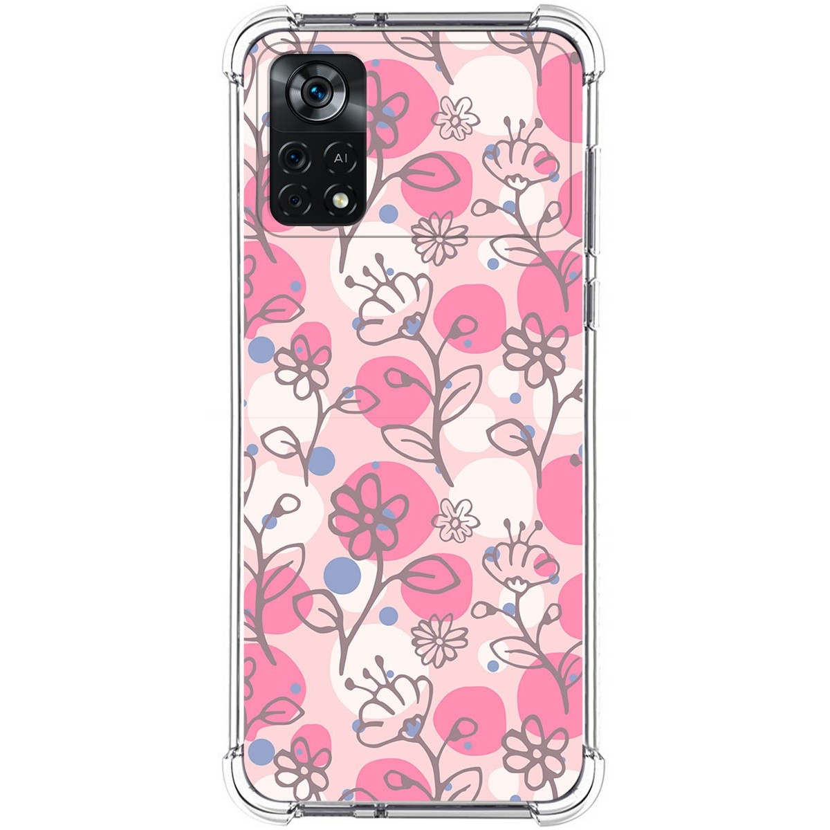 Funda Silicona Antigolpes para Xiaomi POCO X4 Pro 5G diseño Flores 07 Dibujos