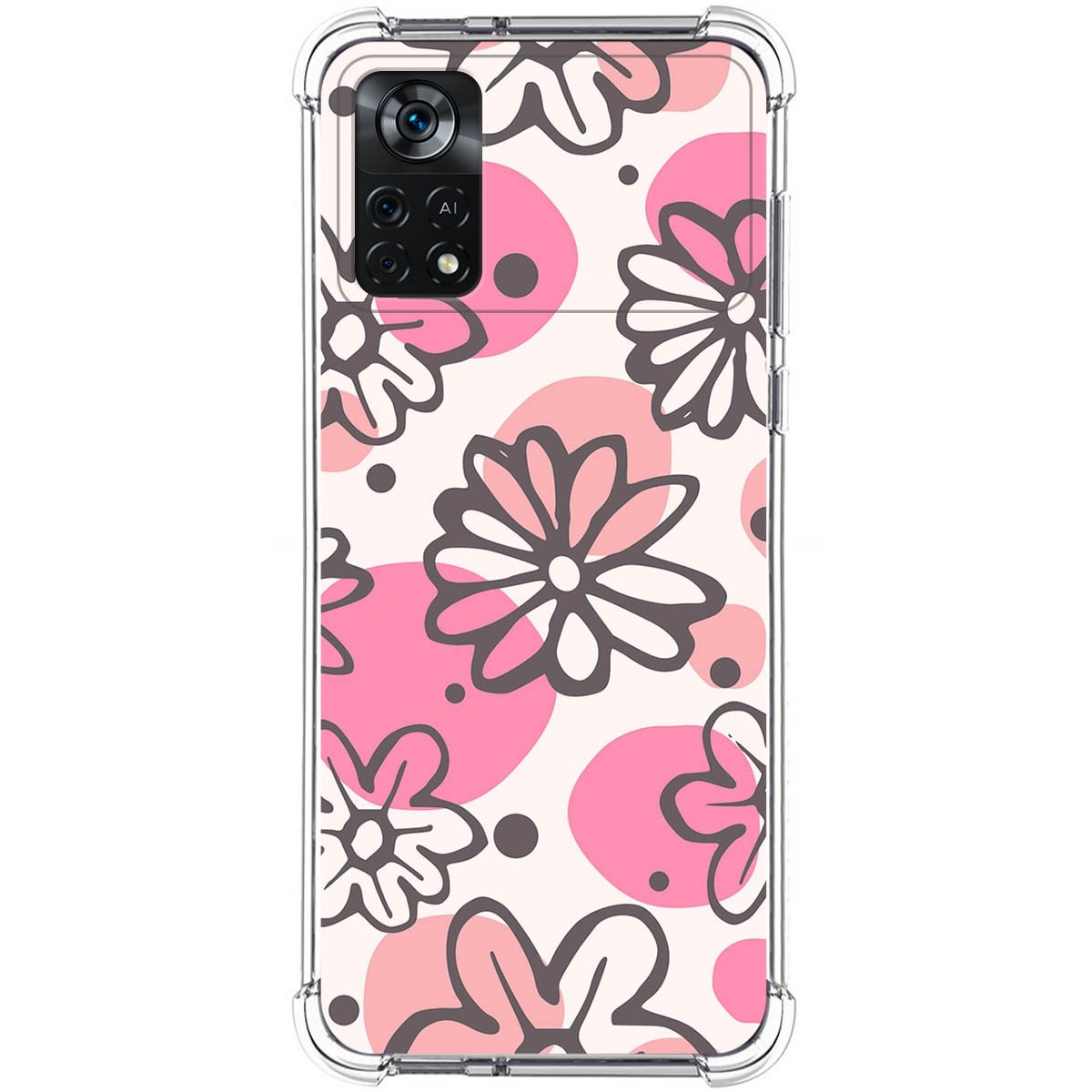 Funda Silicona Antigolpes para Xiaomi POCO X4 Pro 5G diseño Flores 09 Dibujos