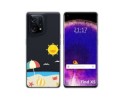 Funda Silicona Transparente para Oppo Find X5 5G diseño Playa Dibujos