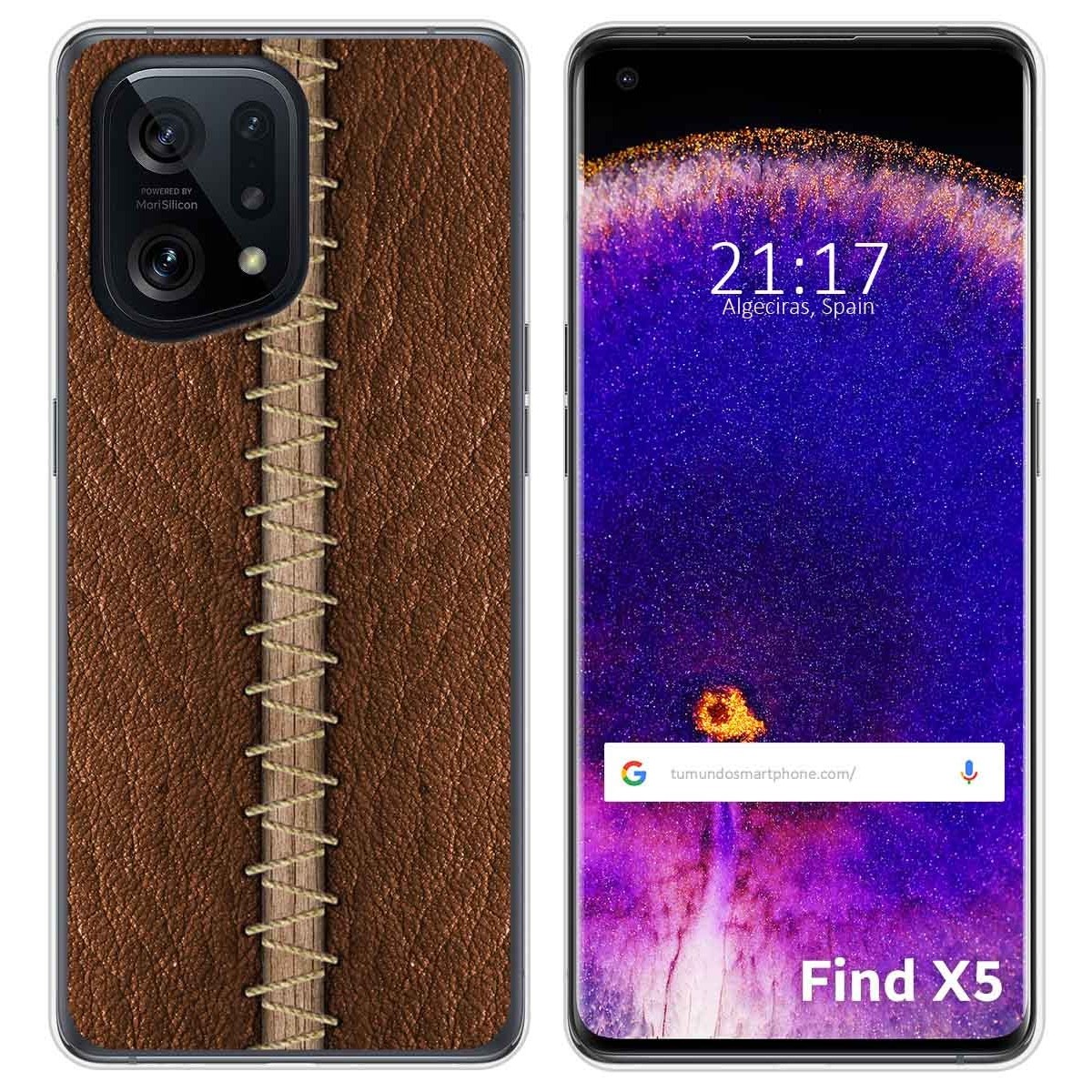 Funda Silicona para Oppo Find X5 5G diseño Cuero 01 Dibujos