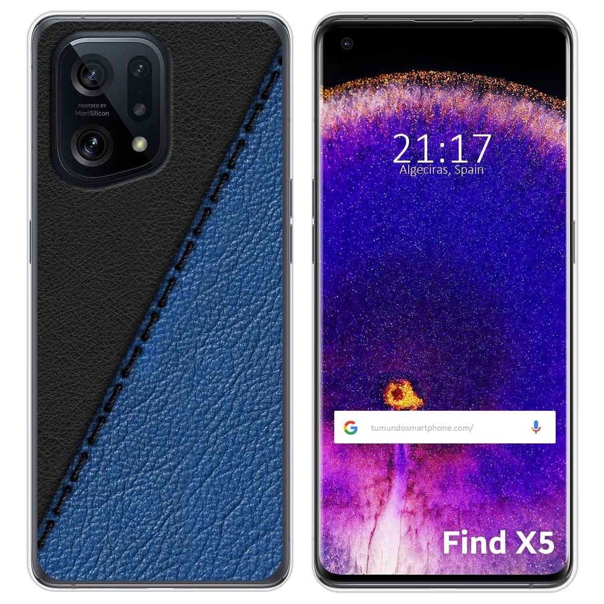 Funda Silicona para Oppo Find X5 5G diseño Cuero 02 Dibujos
