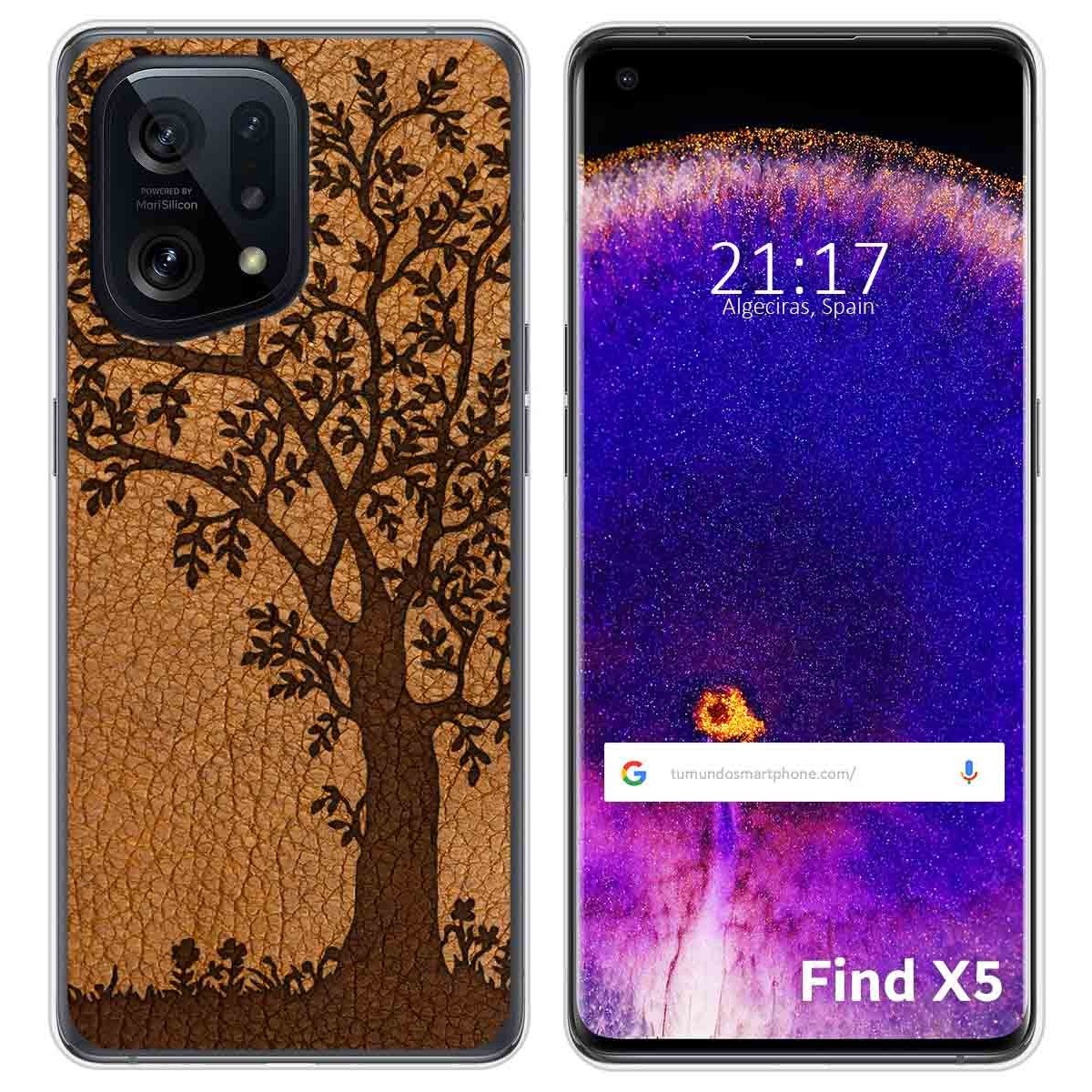 Funda Silicona para Oppo Find X5 5G diseño Cuero 03 Dibujos