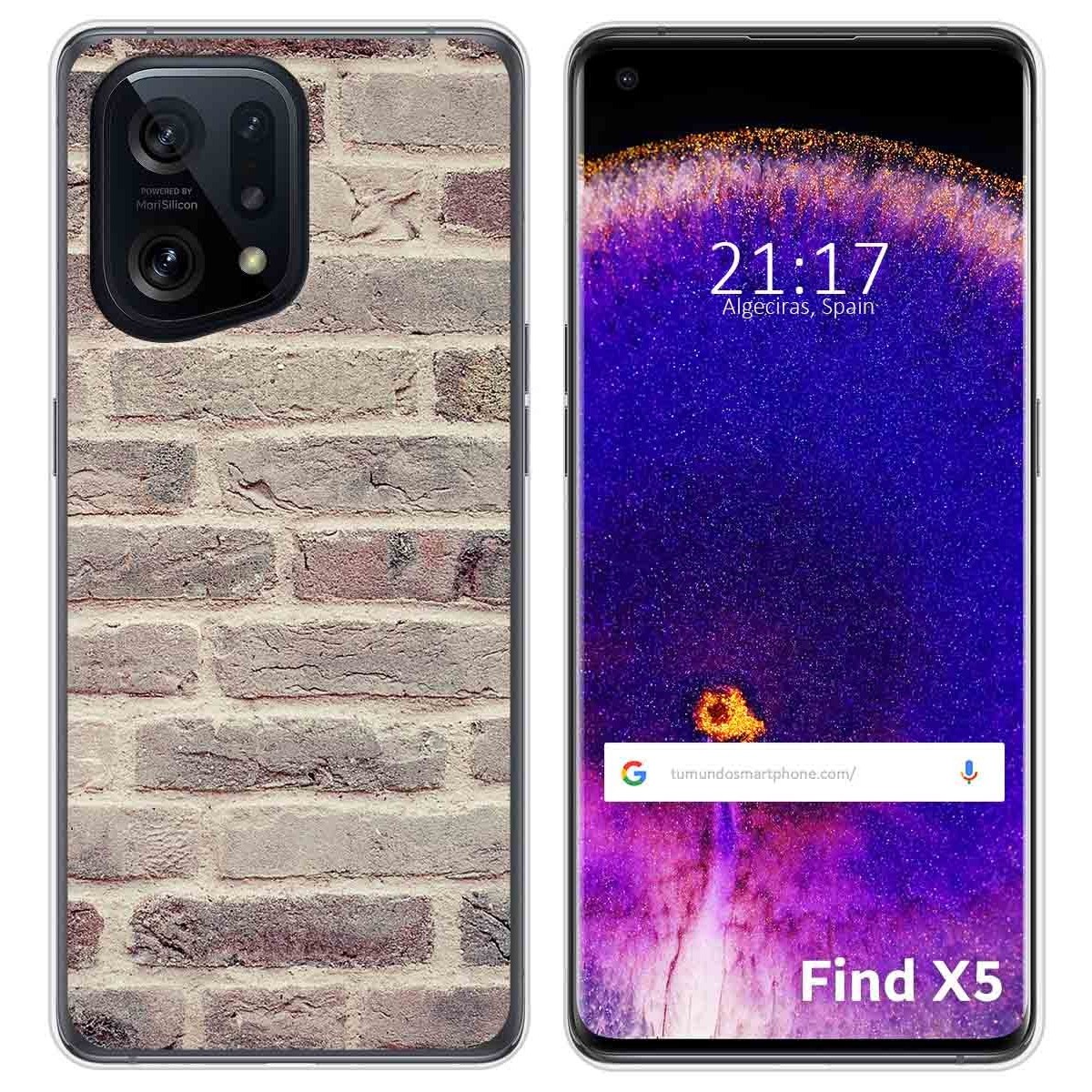 Funda Silicona para Oppo Find X5 5G diseño Ladrillo 01 Dibujos