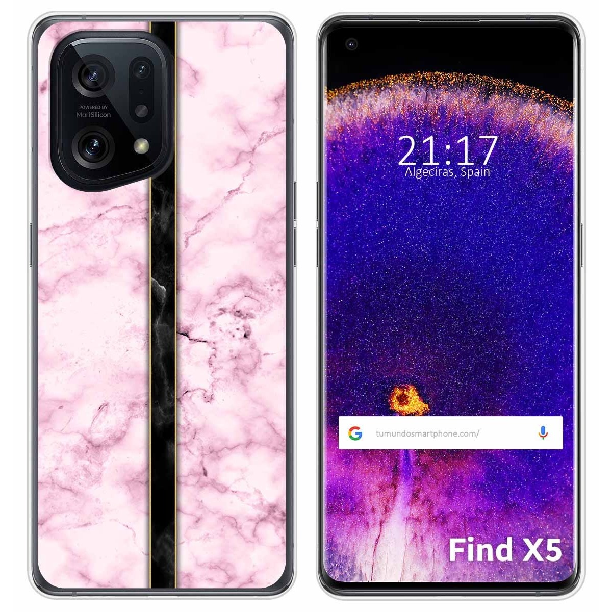 Funda Silicona para Oppo Find X5 5G diseño Mármol 04 Dibujos