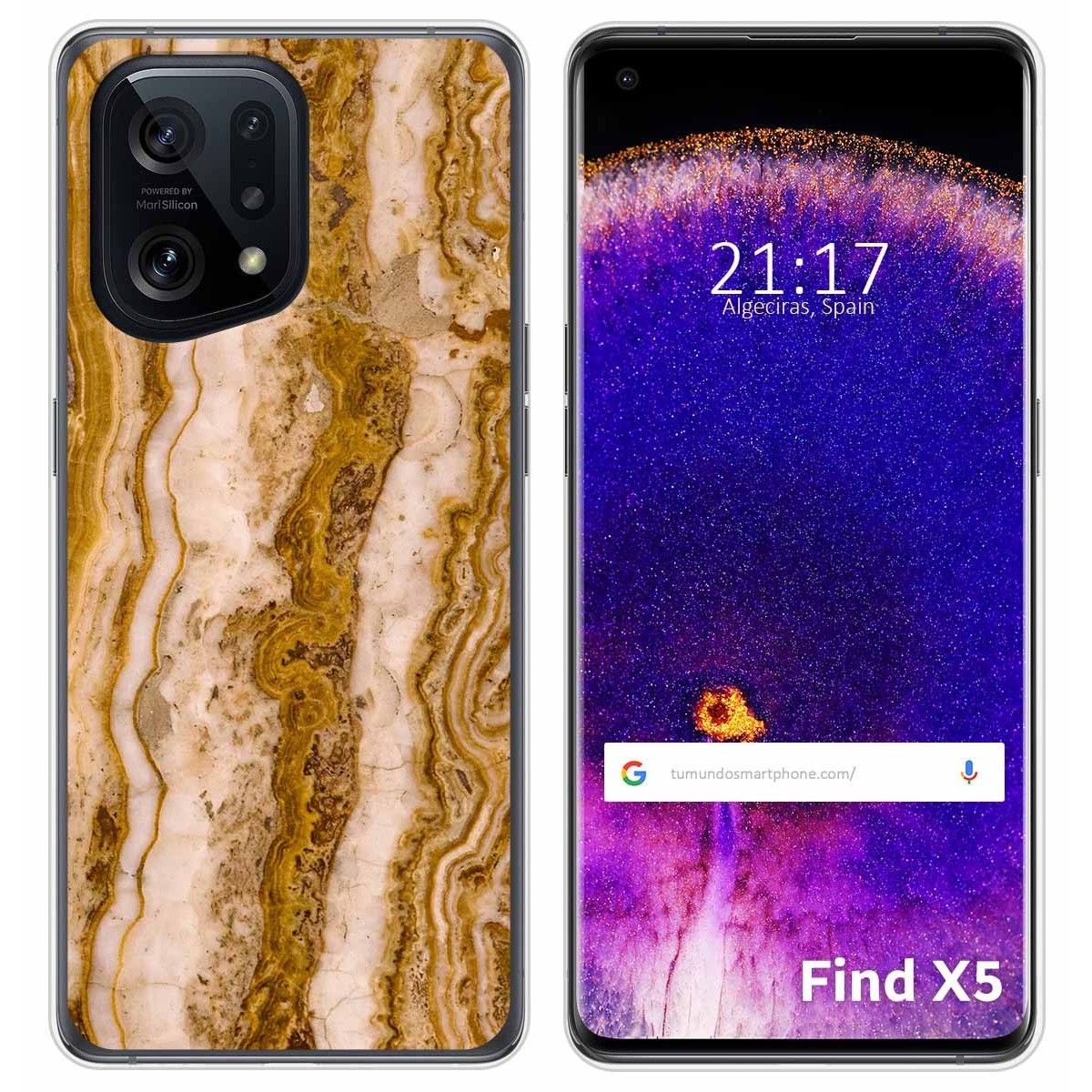 Funda Silicona para Oppo Find X5 5G diseño Mármol 10 Dibujos