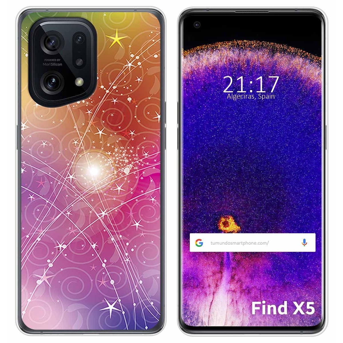 Funda Silicona para Oppo Find X5 5G diseño Abstracto Dibujos