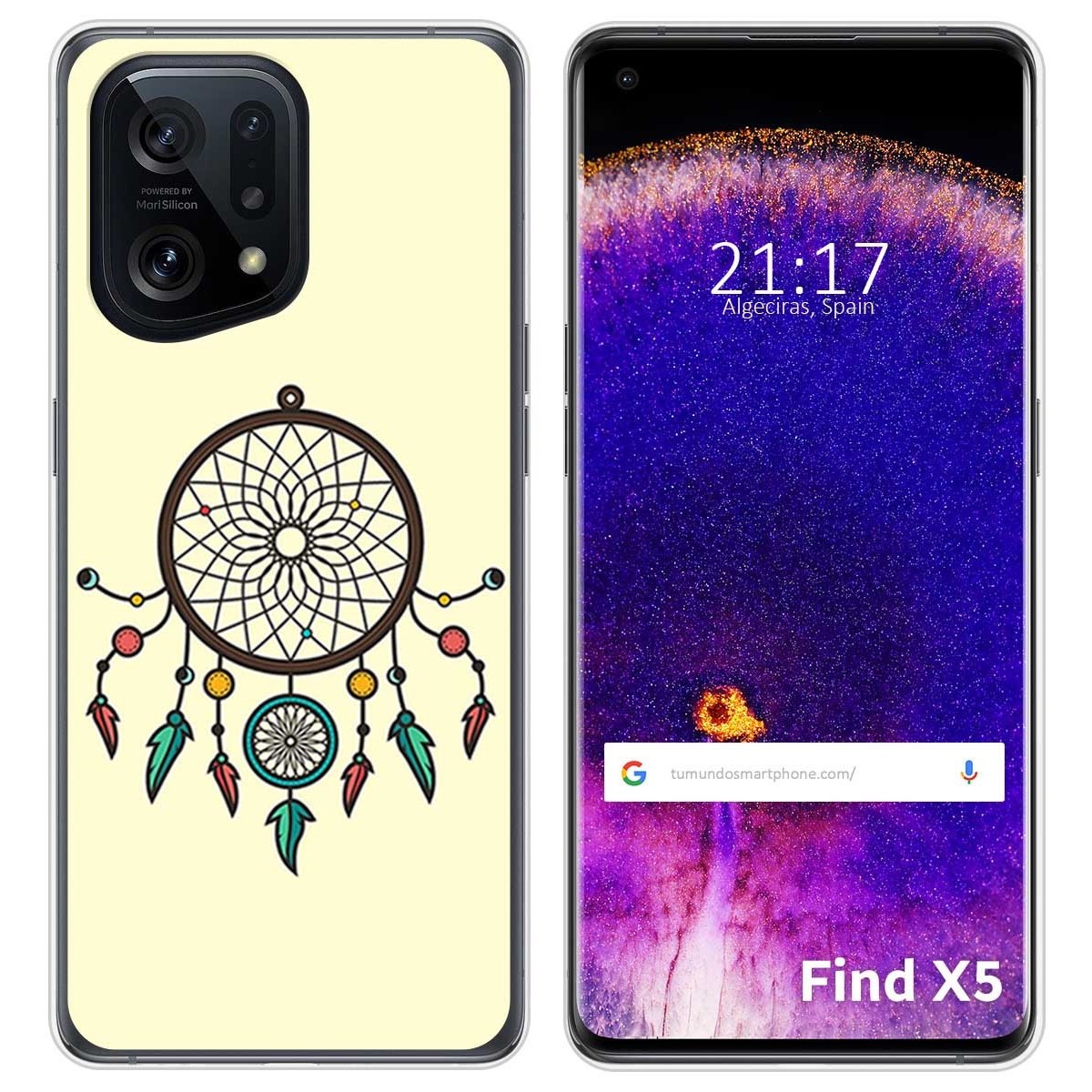 Funda Silicona para Oppo Find X5 5G diseño Atrapasueños Dibujos