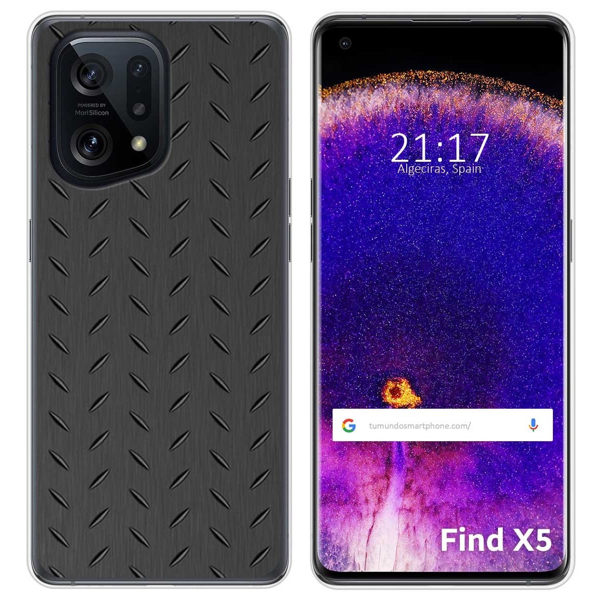 Funda Silicona para Oppo Find X5 5G diseño Metal Dibujos