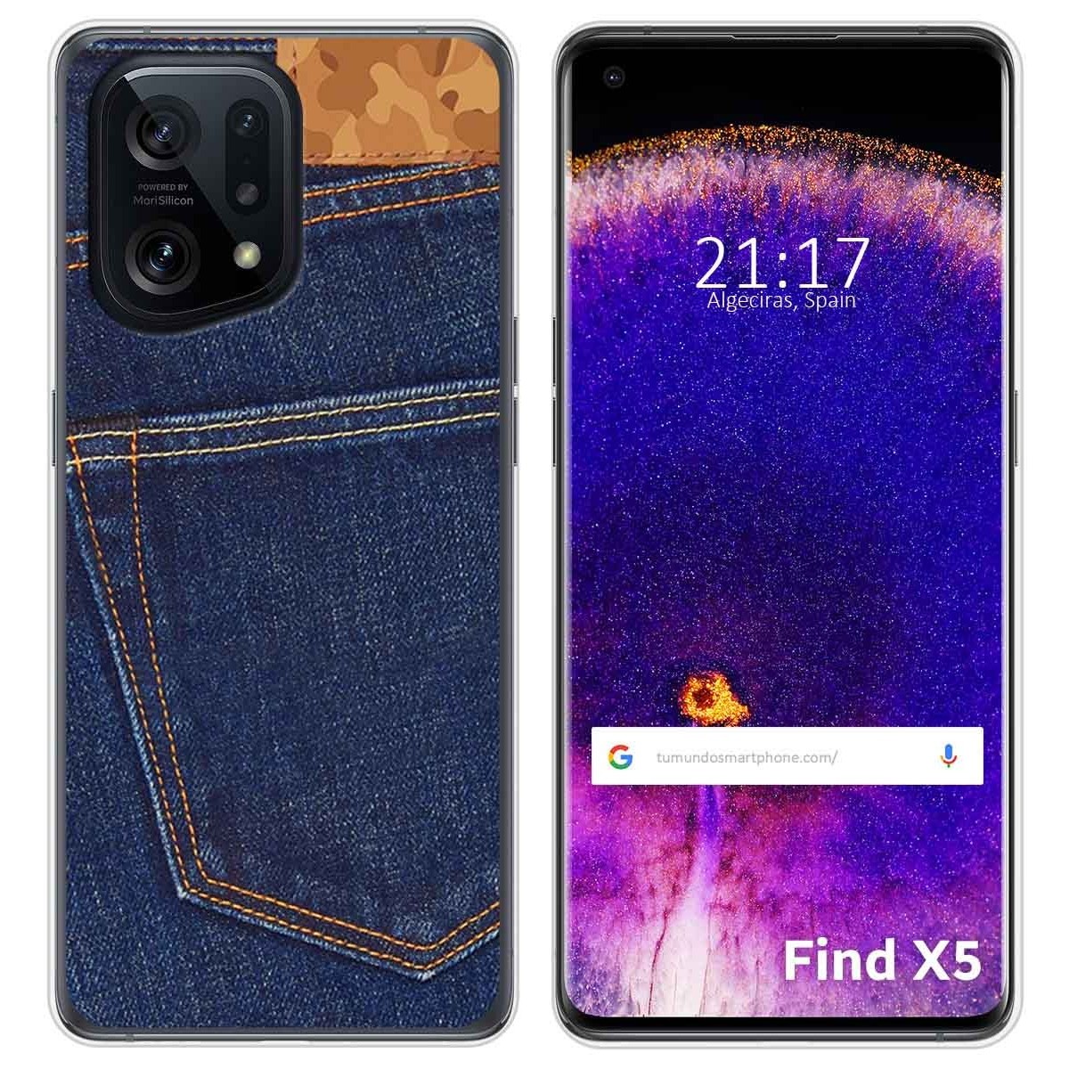 Funda Silicona para Oppo Find X5 5G diseño Vaquero Dibujos